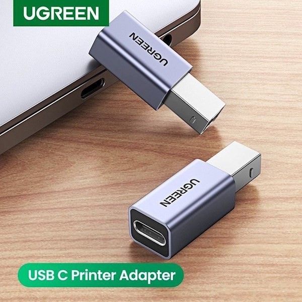 Ugreen US382 (20120), USB-B To USB-C, Adapter, Grey