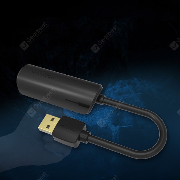 VENTION CEGBB USB2.0 to 100Mbps Fast Ethernet Adapter 0.15M Black