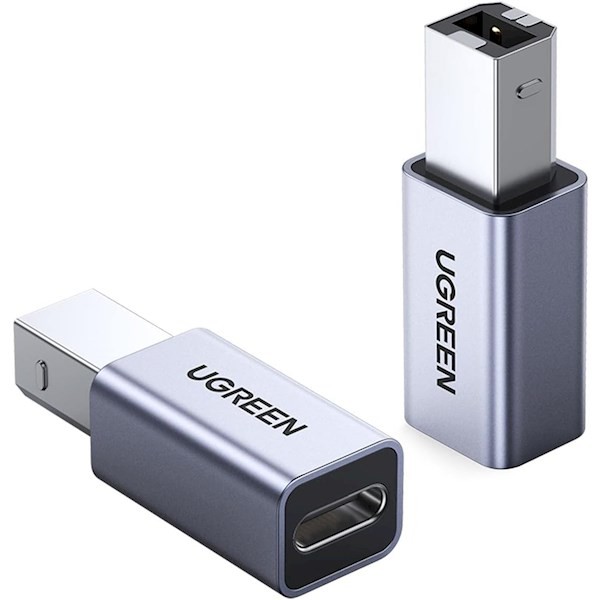 Ugreen US382 (20120), USB-B To USB-C, Adapter, Grey