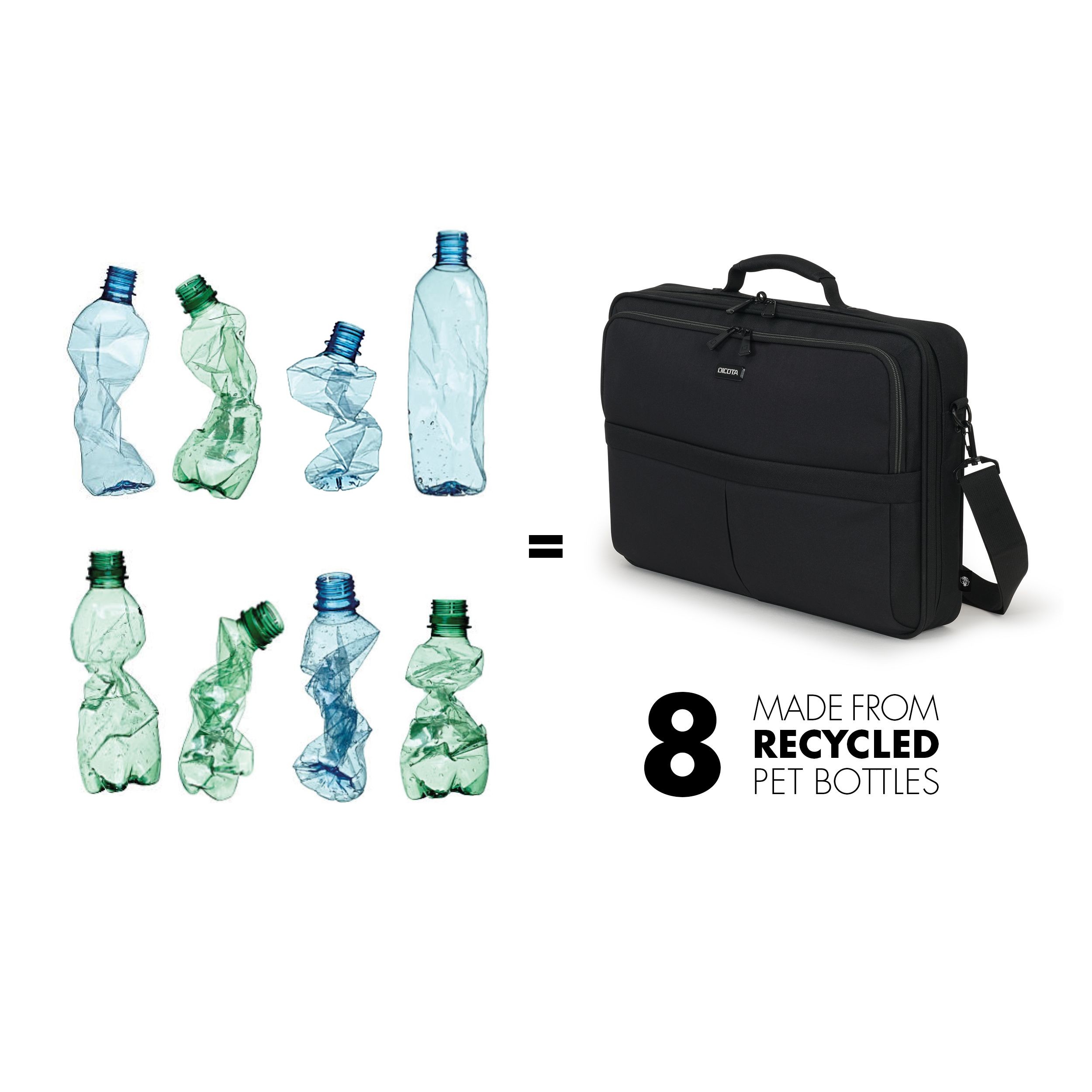 Dicota Clamshell Case Eco Multi SCALE 14-15.6” black D31431-RPET