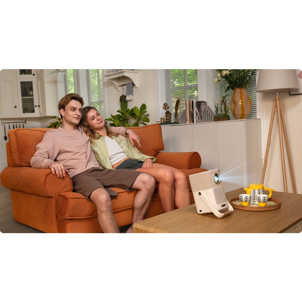 Yaber T2 Plus, LCD Projector, FHD 1920x1080, 450Lm, JBL Speakers, Beige