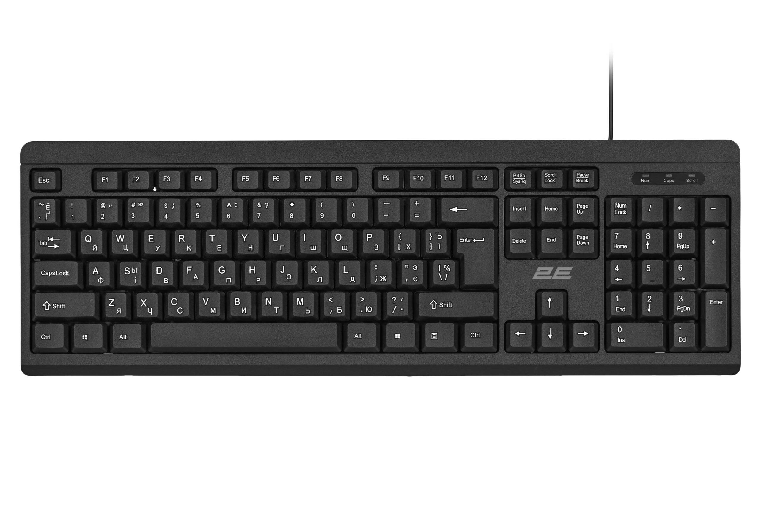 2E Combo keyboard and mouse MK401 USB-A, EN/UK, black 2E-MK401UB_UA