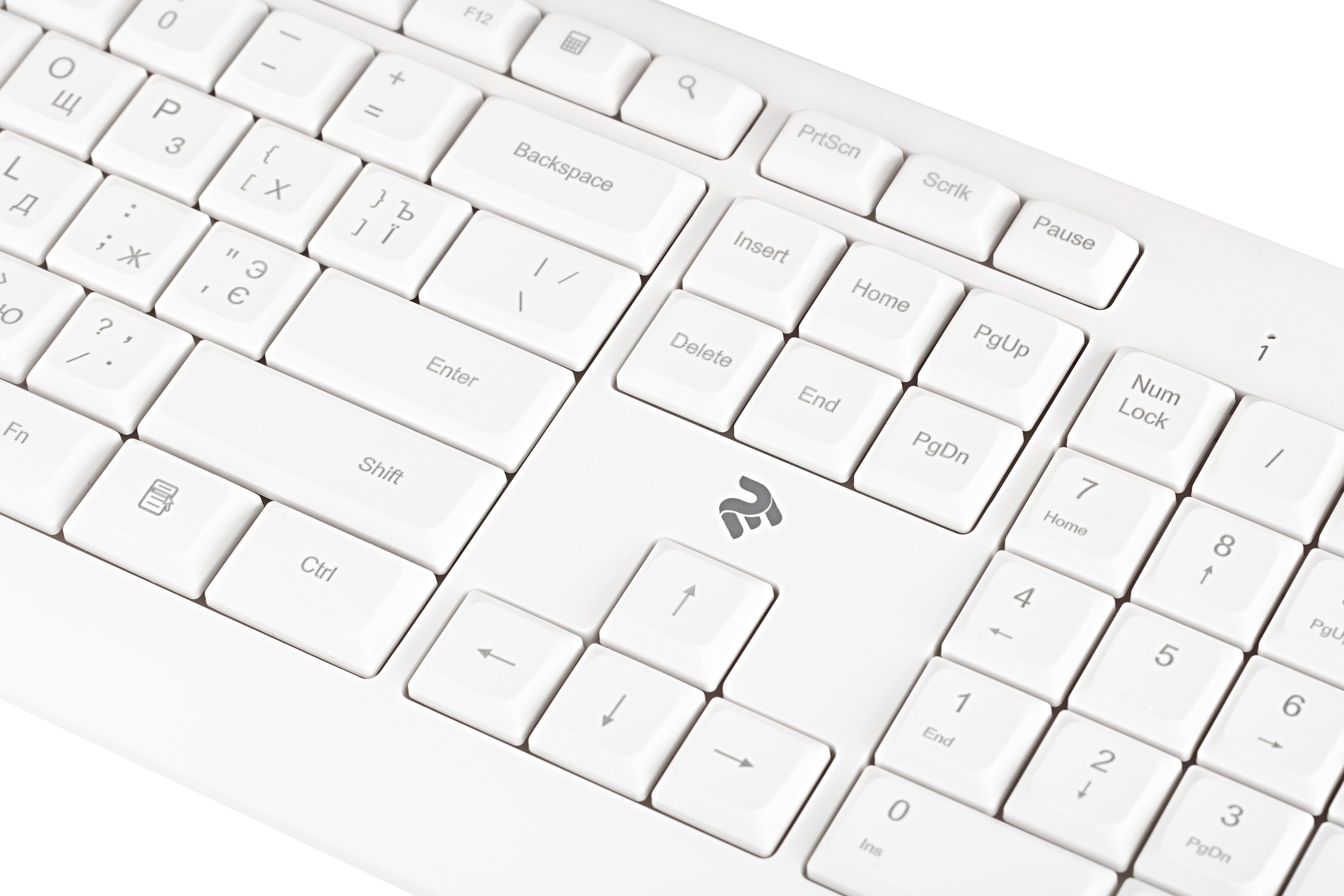 2E Keyboard KS220 WL White 2E-KS220WW