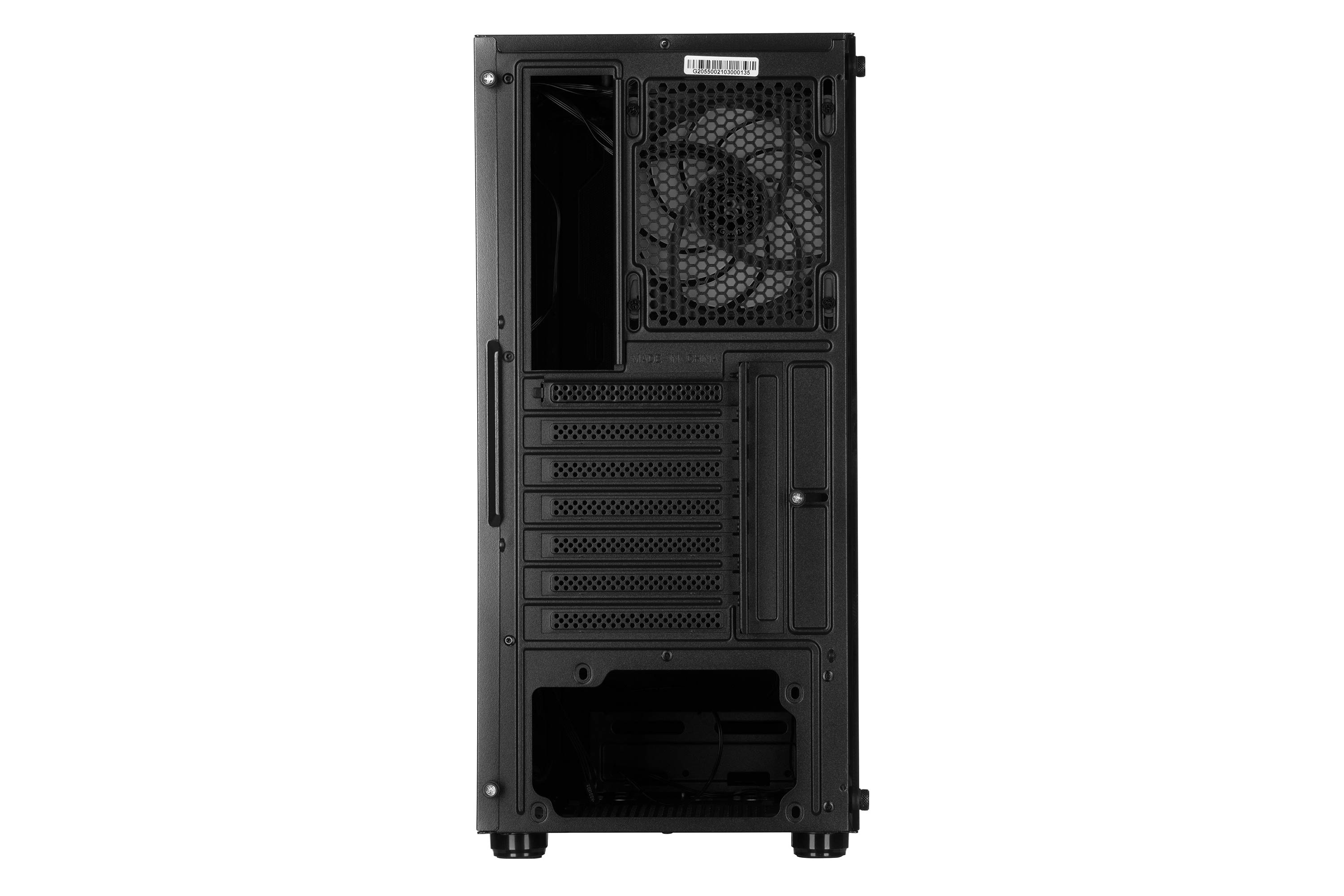 2E GAMING PC case Galaxy G2055 without PSU, 2xUSB3.0, 1xUSB2.0, 3x120mm ARGB, VGA 345mm, LCS ready, HUB, TG Side Panel, ATX, black 2E-G2055