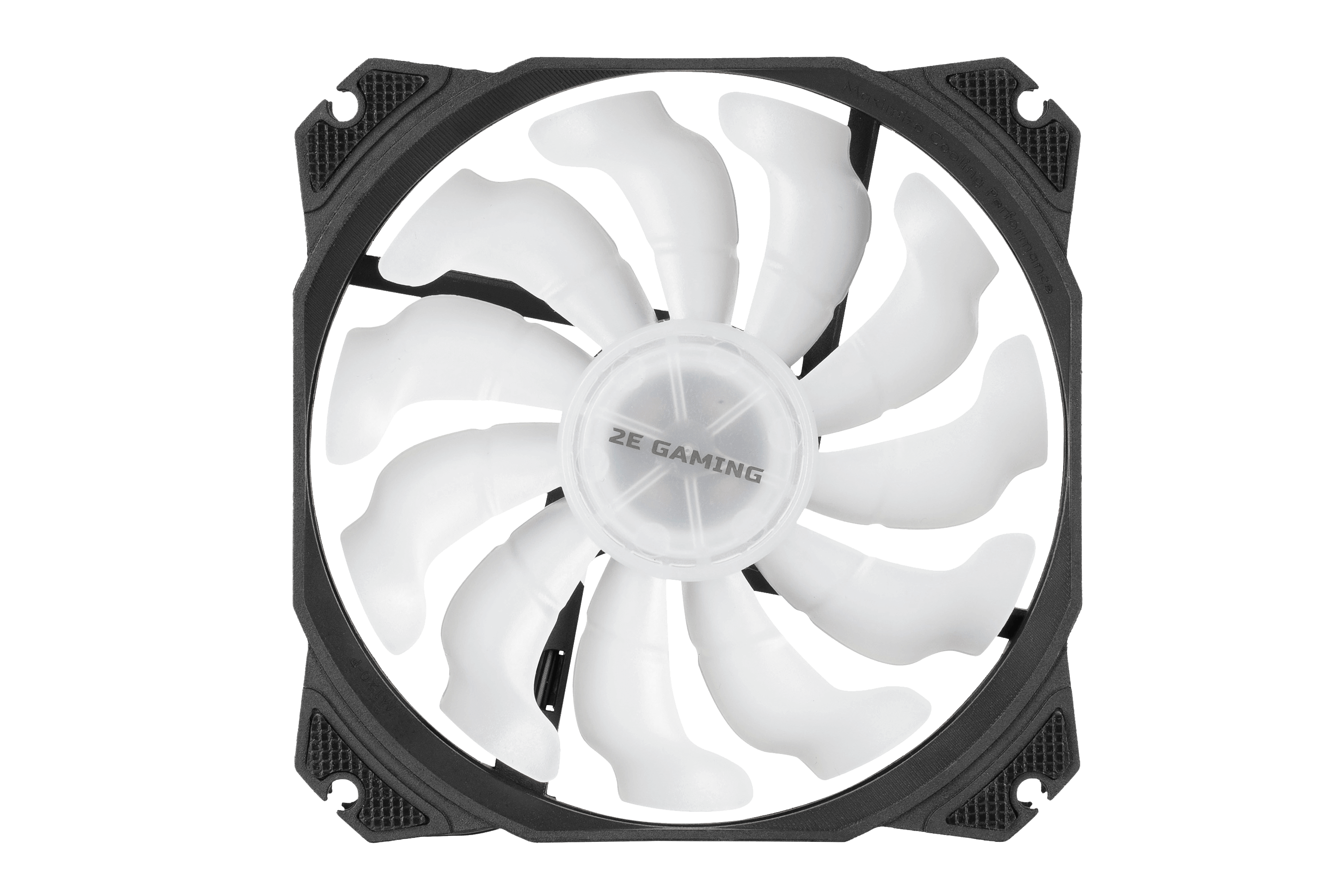 2E GAMING Case fan 2E GAMING AIR COOL ACF120PW-RGB, 120mm, 800-1700rpm, 4pin PWM, 19.4-33.8dBa 2E-ACF120PW-RGB