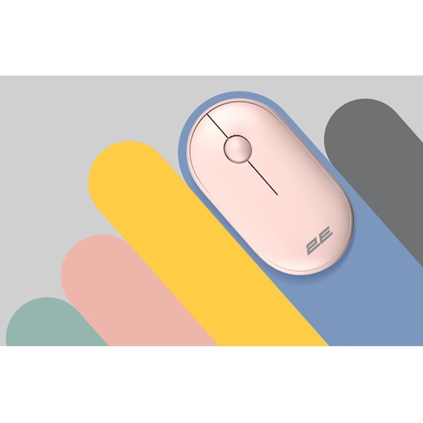 2E MF300 Silent WL BT Mallow pink 2E-MF300WPN