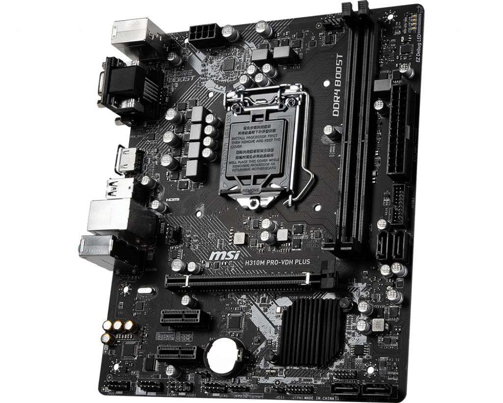 MSI H310M PRO-VDH PLUS Motherboard | FCLGA1151 | Intel® H310 | 2xDDR4 | mATX