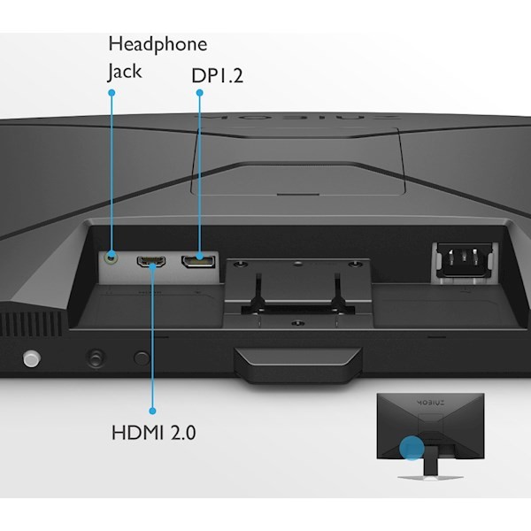 BenQ MOBIUZ EX240N 23.8" FHD VA 165Hz 1ms HDMI DP Built-in Speaker - 9H.LL6LB.QBE