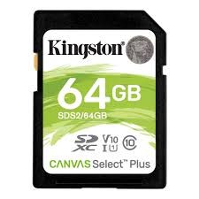 Kingston SD 64GB C10 UHS-I R100MB/s SDS2/64GB