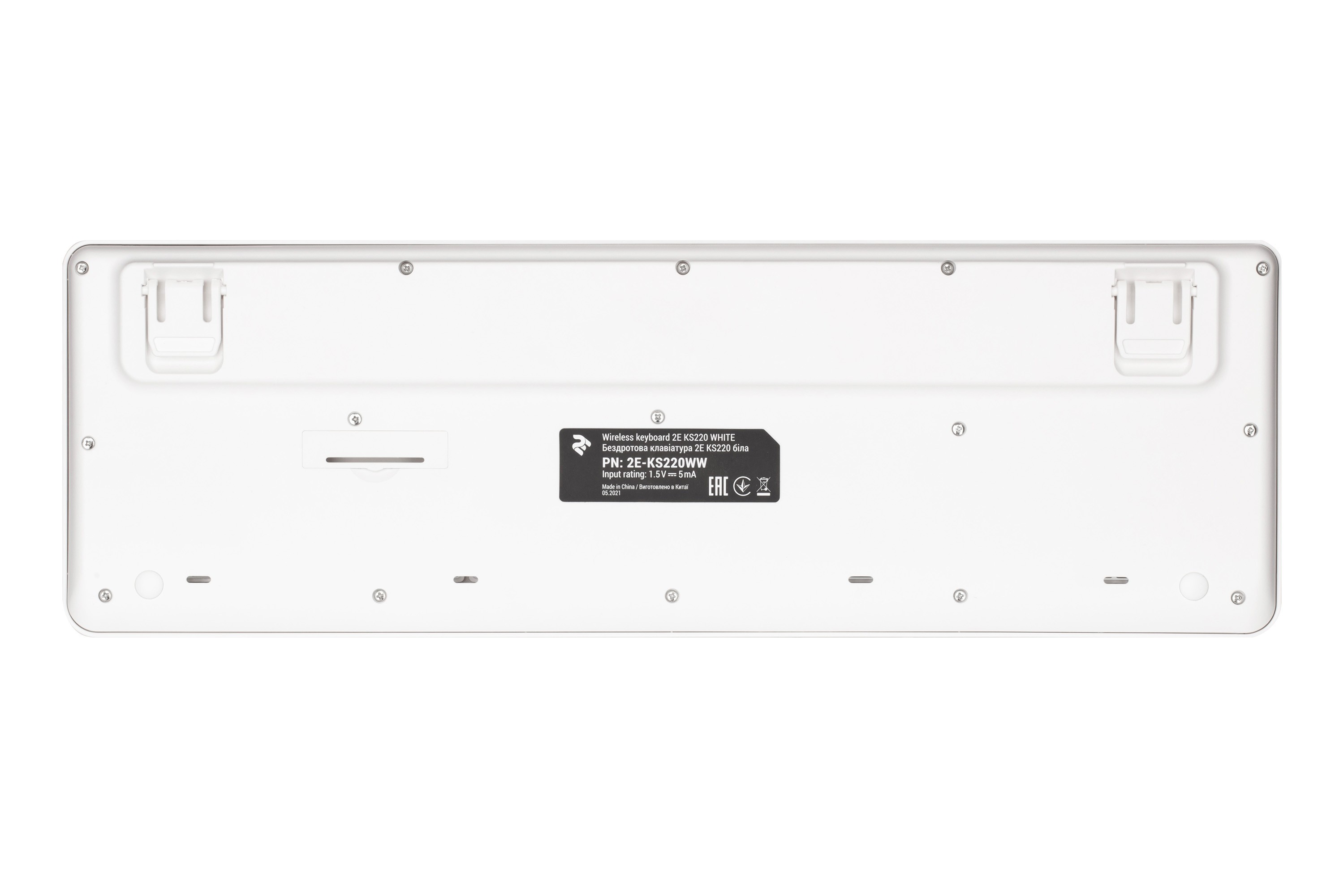 2E Keyboard KS220 WL White 2E-KS220WW