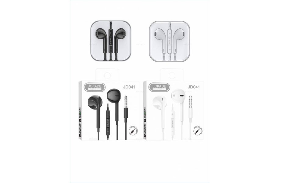 JOKADE JD041 LIGE universal earphone with mic Black