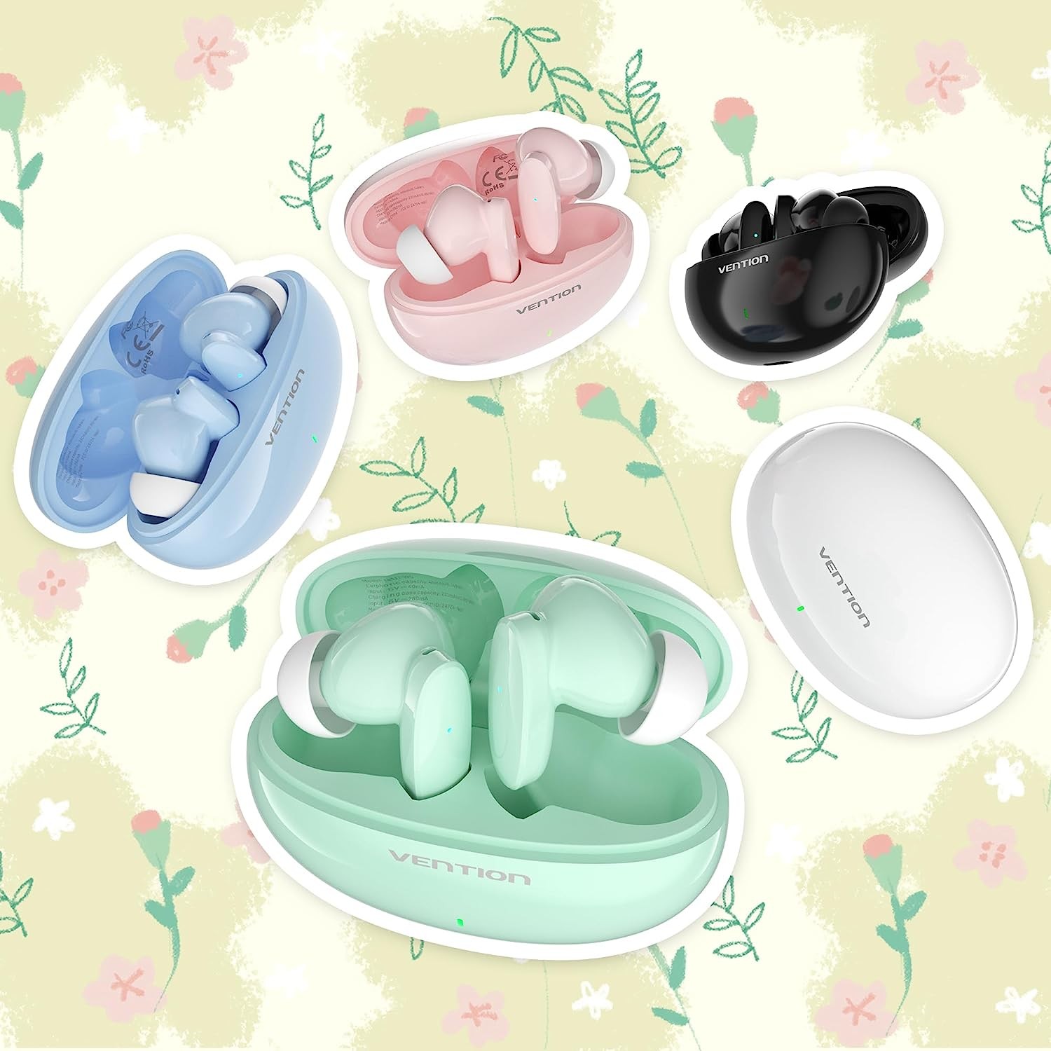 Vention NBFW0 HiFun Ture Wireless Bluetooth Earbuds White