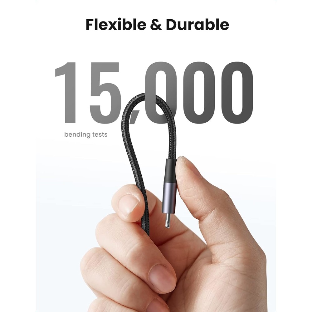 Ugreen US304 (60760), MFi USB-C to Lightning Cable, 1.5m, Black