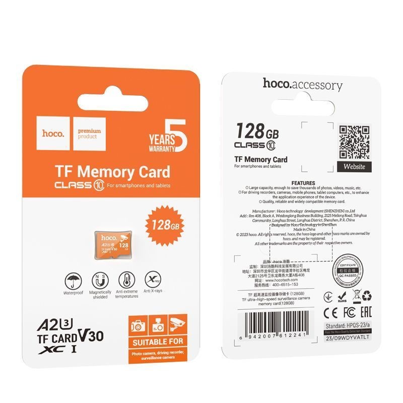 Hoco TF ultra-high-speed surveillance camera memory card (128GB)