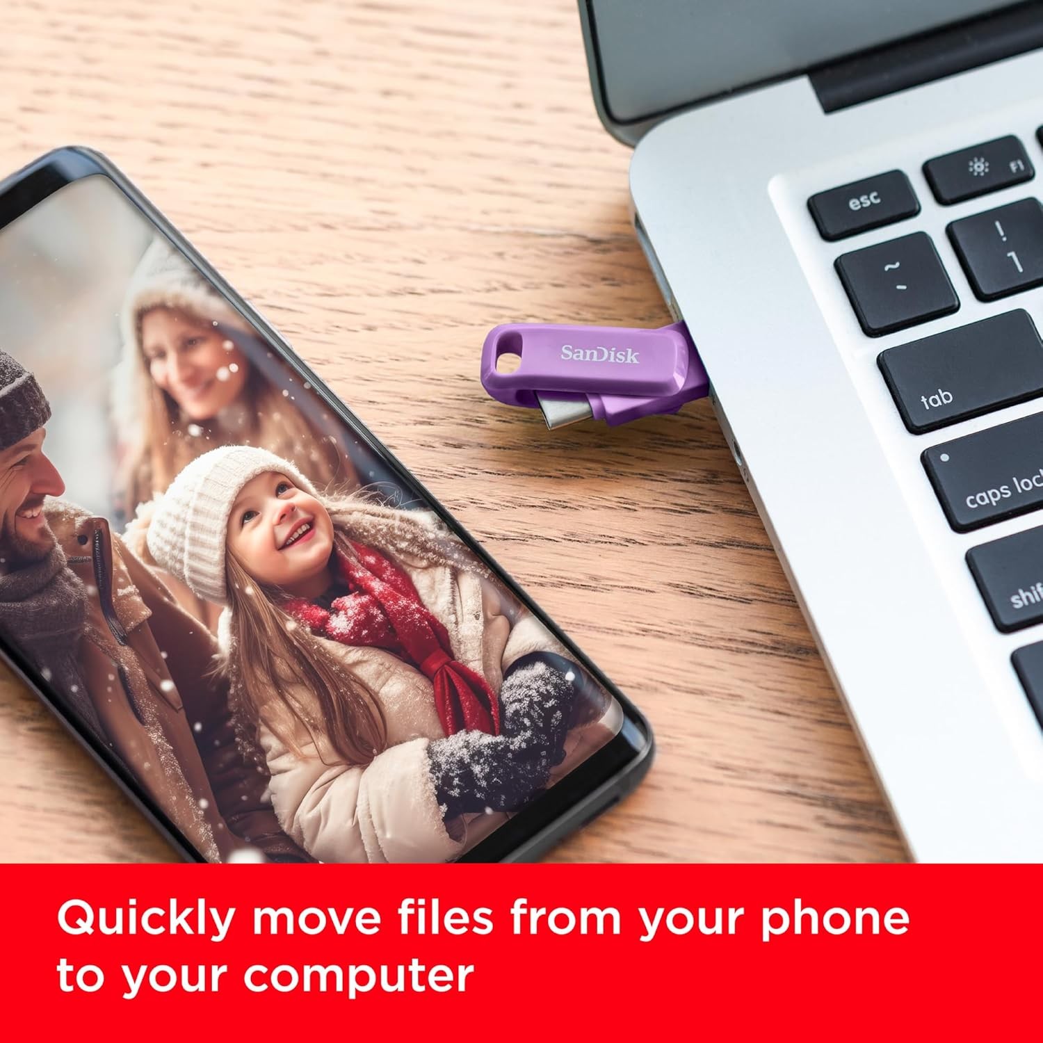 SanDisk Ultra Dual Drive Go USB Type-C™ - 256GB (Lavender)