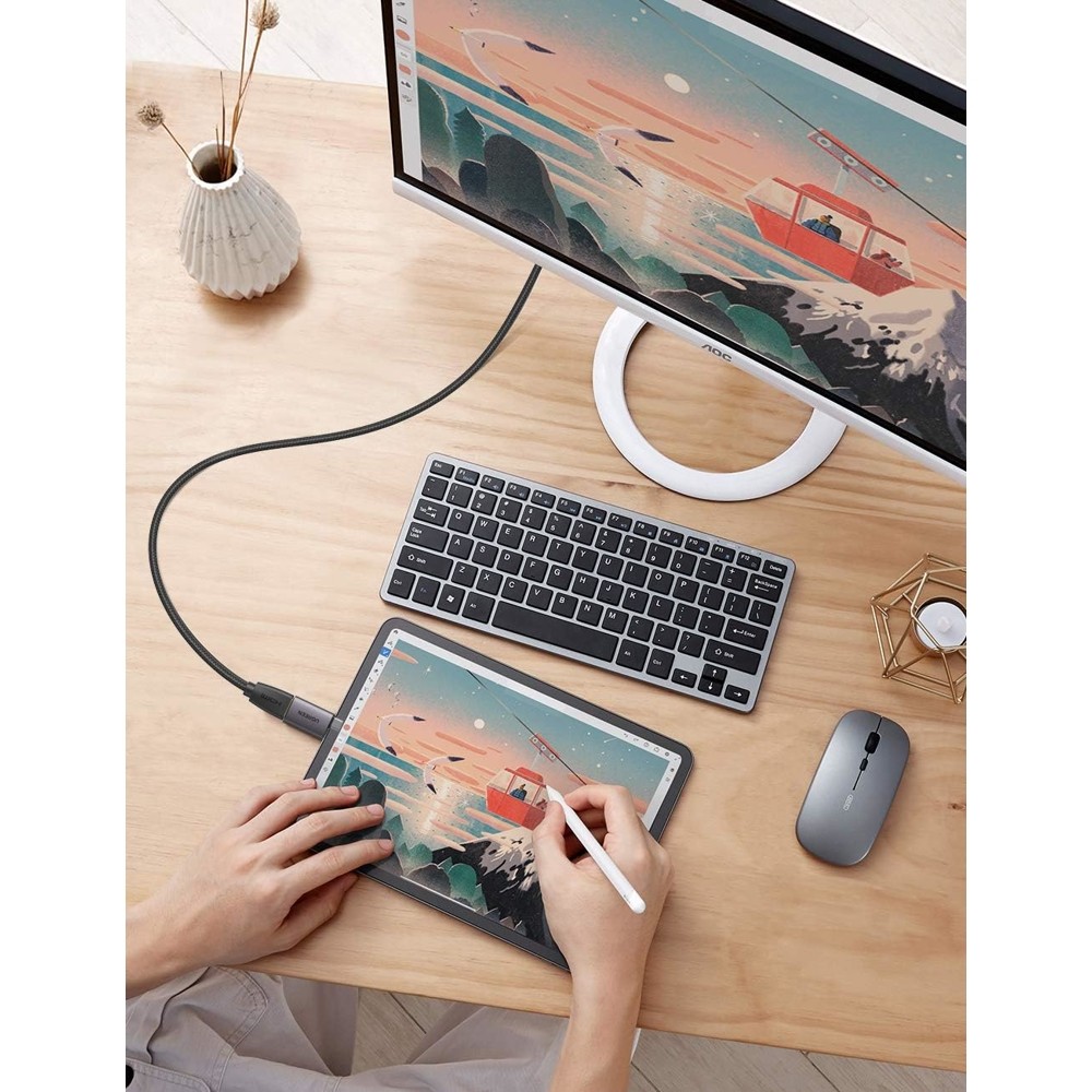 Ugreen US320 (70450), Type-C to HDMI Adapter, Space Gray