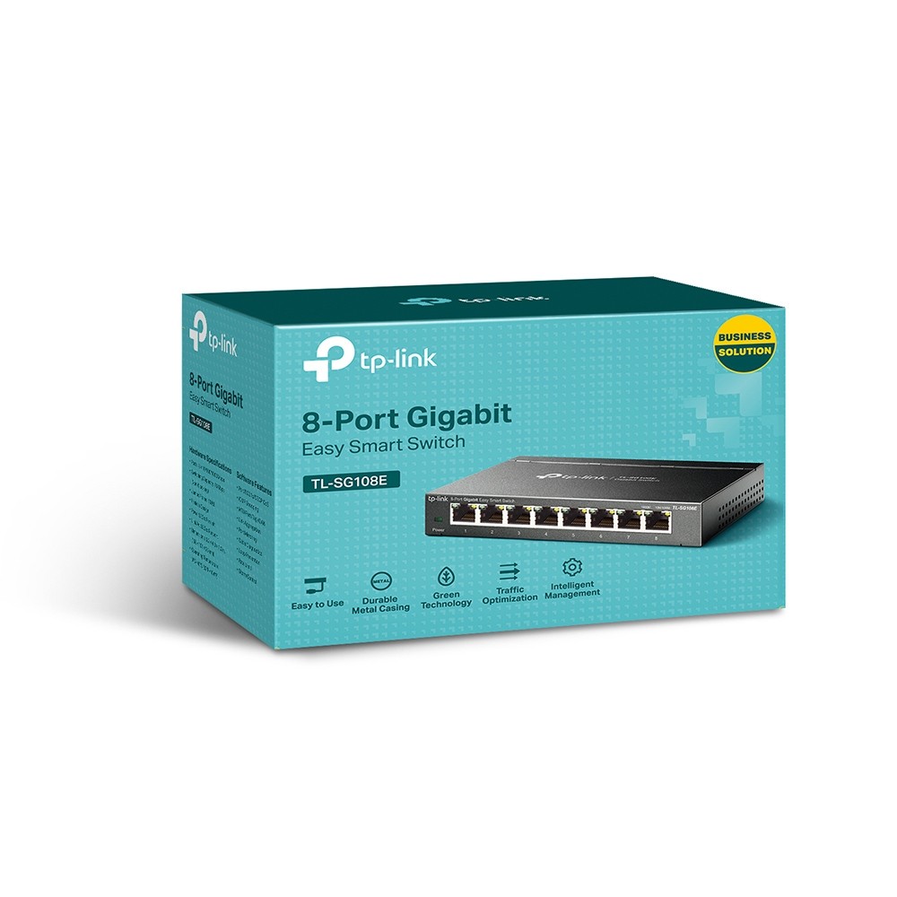 TP-Link TL-SG108E, 8-Port Gigabit Easy Smart Switch